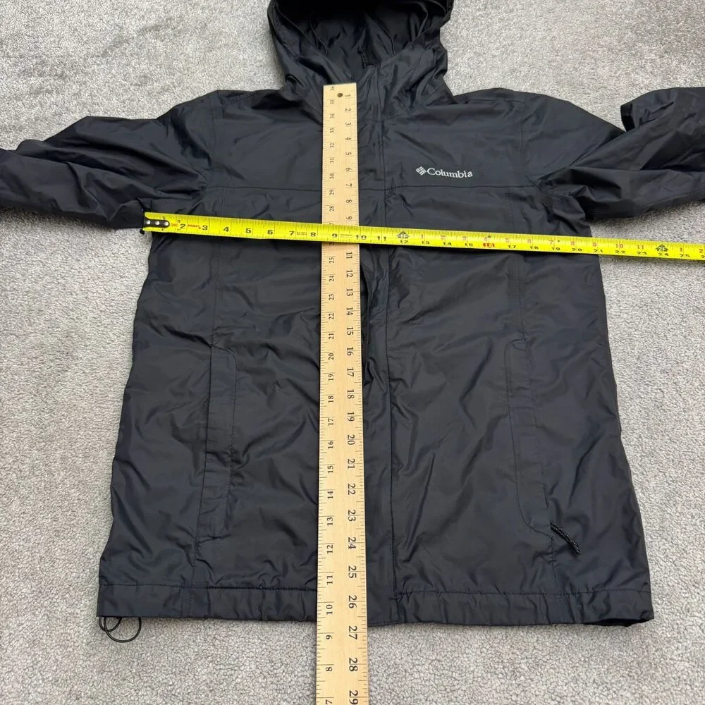 Columbia Waterlight II Omni-Tech Waterproof Windbreaker Jacket Mens Small Black